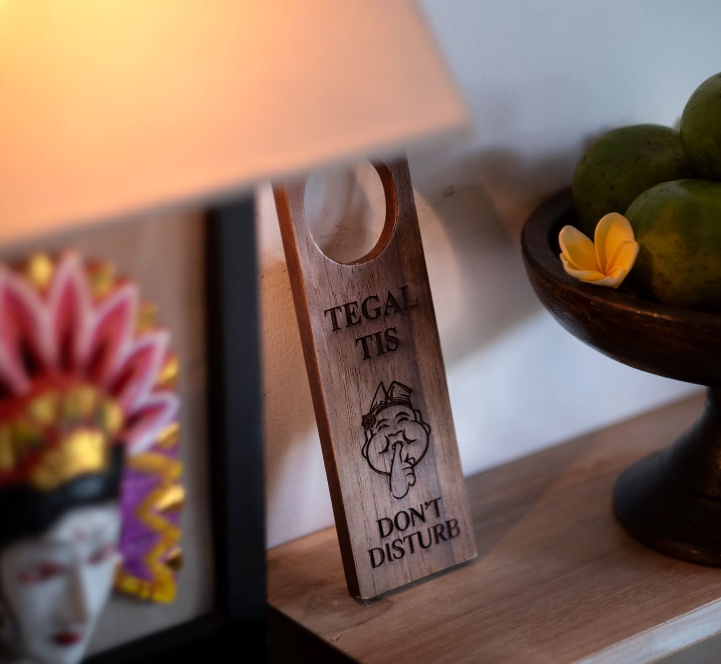Tegaltis Villas Ubud private villa room amenities and Balinese decorative details